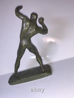 Statuette bronze art deco Signée