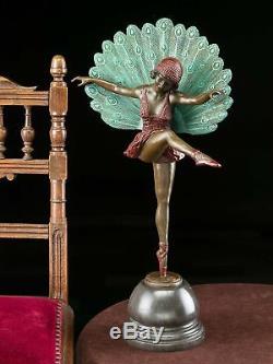 Statuette de ballerine style art déco bronze 56 cm