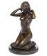 Statuette de femme nue style ancien/art déco bronze