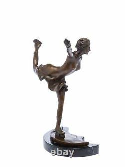 Statuette de patineuse artistique d´après Ferdinand Preiss style Art déco