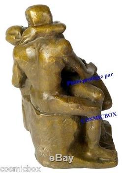 Statuette en bronze Le BAISER de RODIN Auguste statue figurine déco art sculptur