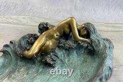 Superbe, J. Itasse, Bronze, Figurine Ou Sculpture, Plat Art Déco Nouveau Affaire