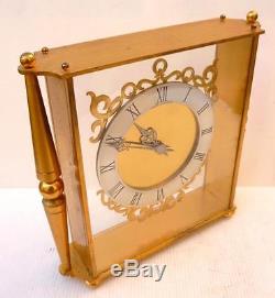 Superbe PENDULE en Bronze doré HOUR LAVIGNE Mécanique Clock fonctionne, révisée