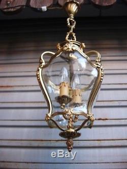 Superbe lanterne en bronze de style Louis XV en état de marche
