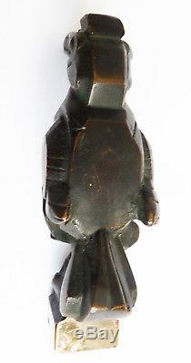 Toucan Sceau cachet en bronze ART DECO signé COLOTTE statuette statue