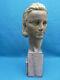 Ugo Cipriani 1887-1960 Art Déco Important Buste De Femme Bronze A Patine Verte