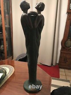 Vase Art Deco 1920 En Bronze