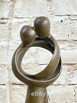 Véritable 100% Bronze Moderne Art Déco Sculpture sans Fin Love Cadeau Solde