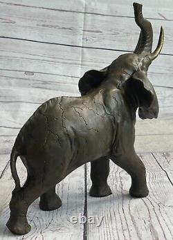 Western Pure Bronze Européenne Style Art Déco Sculpture Éléphant Statue Solde
