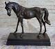 XL P J Mene Racing Cheval Modèle Bronze Sculpture Art Déco Marbre Statue